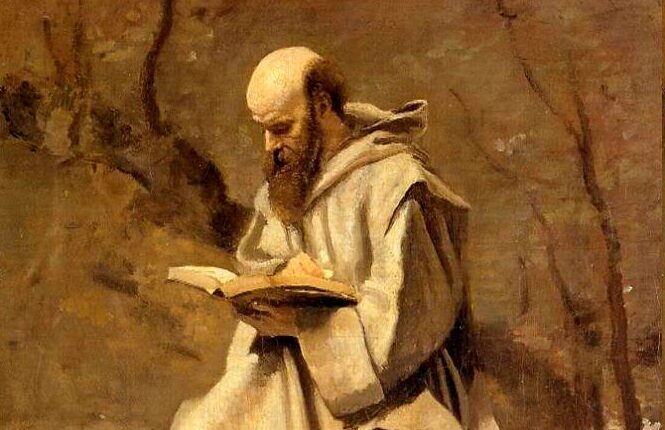 File:Corot Monk Reading Book 1.jpg - Wikimedia Commons
