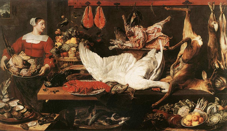 Frans Snyders (1579–1657), The Pantry (c. 1620); Sursa: Wikimedia Commons